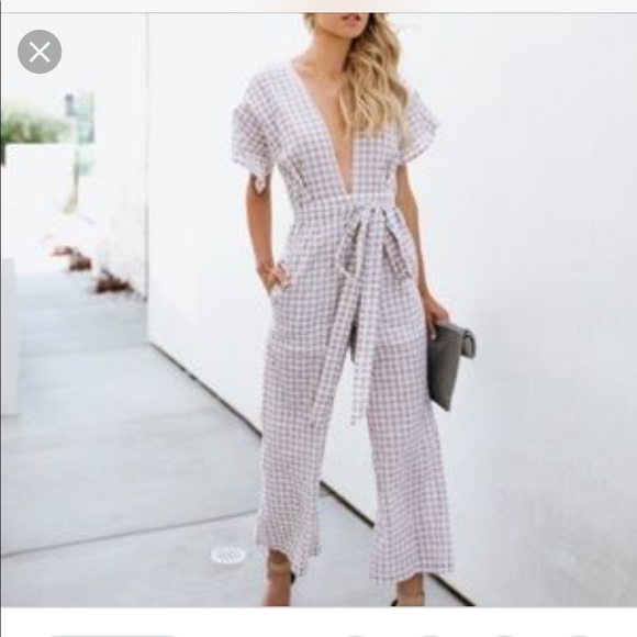 Vici gingham jumpsuit - Picture 2 of 2